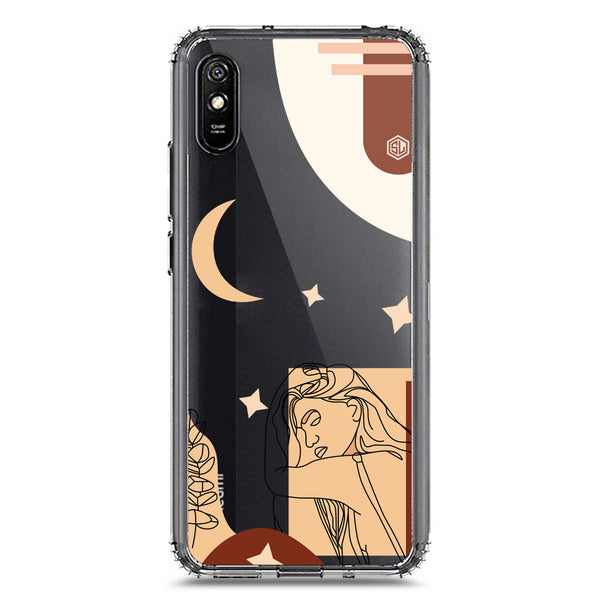 Aesthetic Modern Art Series - Design 4 - Soft Phone Case - Crystal Clear Case - Xiaomi Redmi 9A