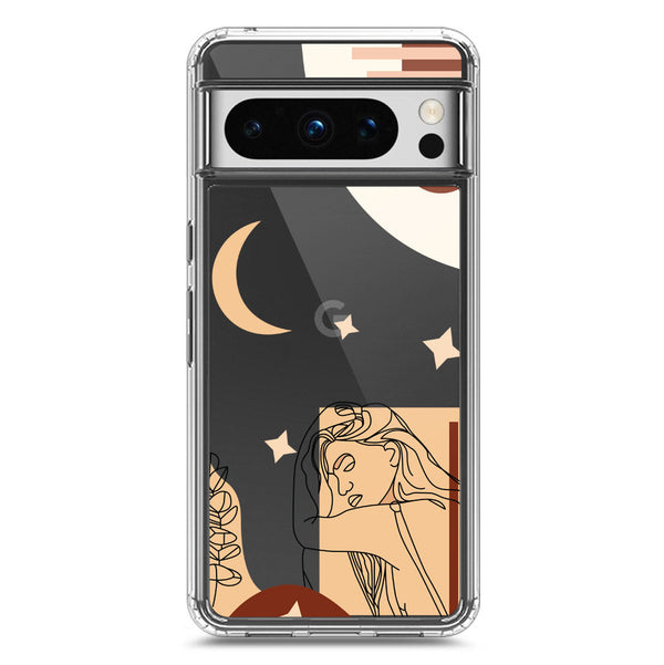 Aesthetic Modern Art Series - Design 4 - Soft Phone Case - Crystal Clear Case - Google Pixel 8 Pro