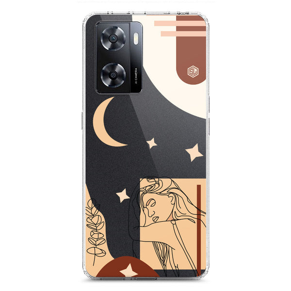 Aesthetic Modern Art Series - Design 4 - Soft Phone Case - Crystal Clear Case - Oppo A57 5G