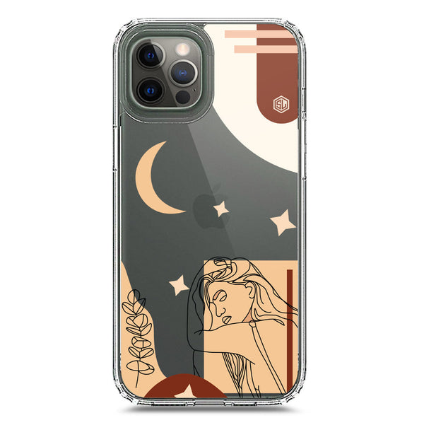 Aesthetic Modern Art Series - Design 4 - Soft Phone Case - Crystal Clear Case - iPhone 12 Pro