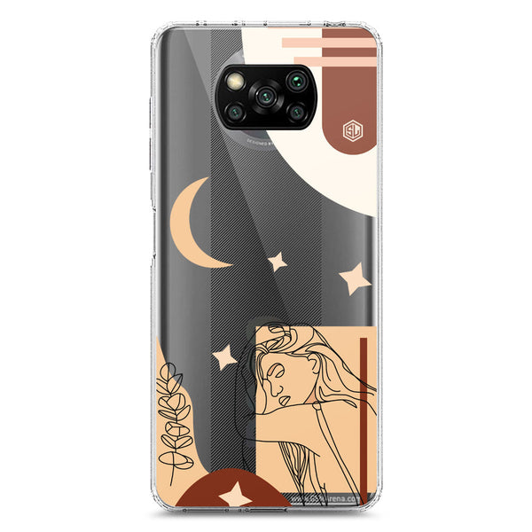 Aesthetic Modern Art Series - Design 4 - Soft Phone Case - Crystal Clear Case - Xiaomi Poco X3