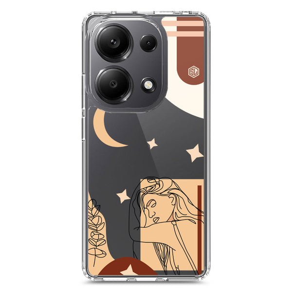 Aesthetic Modern Art Series - Design 4 - Soft Phone Case - Crystal Clear Case - Xiaomi Redmi Note 13 Pro 4G