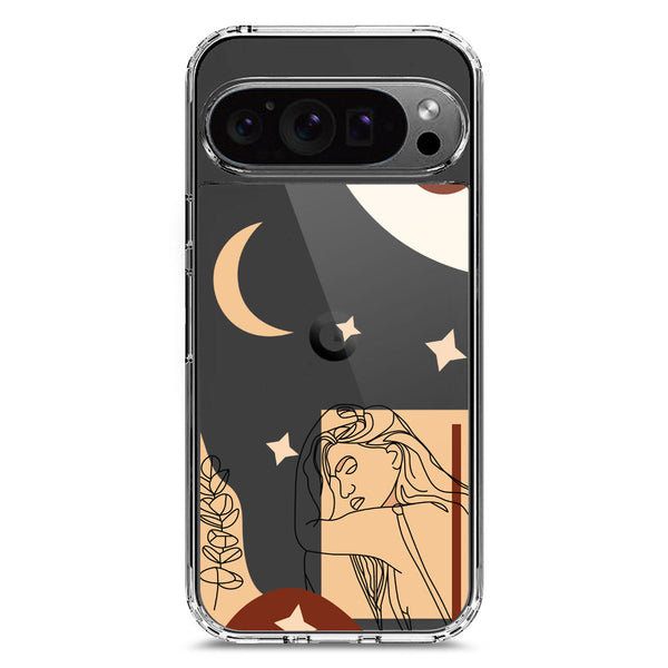 Aesthetic Modern Art Series - Design 4 - Soft Phone Case - Crystal Clear Case - Google Pixel 9 Pro