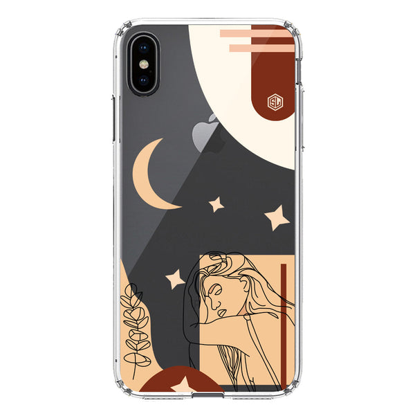 Aesthetic Modern Art Series - Design 4 - Soft Phone Case - Crystal Clear Case - iPhone X