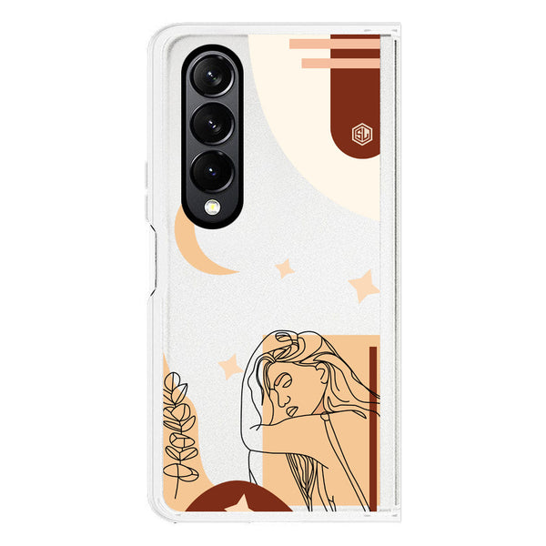 Aesthetic Modern Art Series - Design 4 - Soft Phone Case - Crystal Clear Case - Samsung Galaxy Z Fold 4 5G