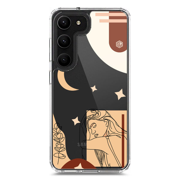 Aesthetic Modern Art Series - Design 4 - Soft Phone Case - Crystal Clear Case - Samsung Galaxy S23 Plus 5G