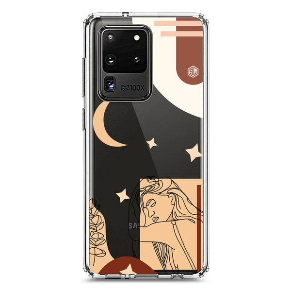 Aesthetic Modern Art Series - Design 4 - Soft Phone Case - Crystal Clear Case - Samsung Galaxy S20 Ultra