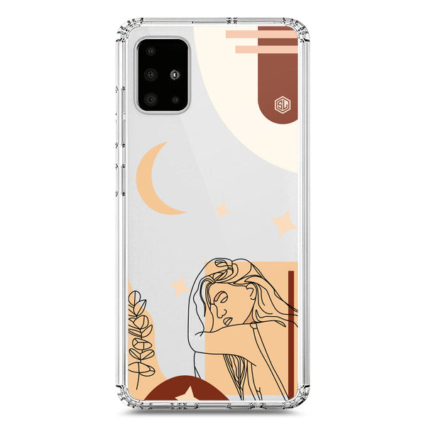 Aesthetic Modern Art Series - Design 4 - Soft Phone Case - Crystal Clear Case - Samsung Galaxy A71