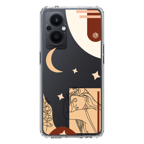 Aesthetic Modern Art Series - Design 4 - Soft Phone Case - Crystal Clear Case - Oppo Reno 7 Lite