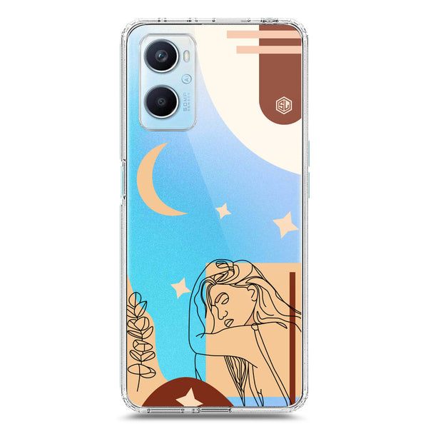 Aesthetic Modern Art Series - Design 4 - Soft Phone Case - Crystal Clear Case - Oppo A96 4G