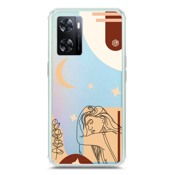 Aesthetic Modern Art Series - Design 4 - Soft Phone Case - Crystal Clear Case - Oppo A77 4G