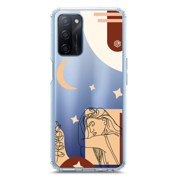 Aesthetic Modern Art Series - Design 4 - Soft Phone Case - Crystal Clear Case - Oppo A55s