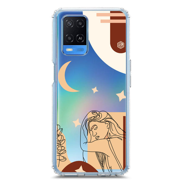 Aesthetic Modern Art Series - Design 4 - Soft Phone Case - Crystal Clear Case - Oppo A54 4G