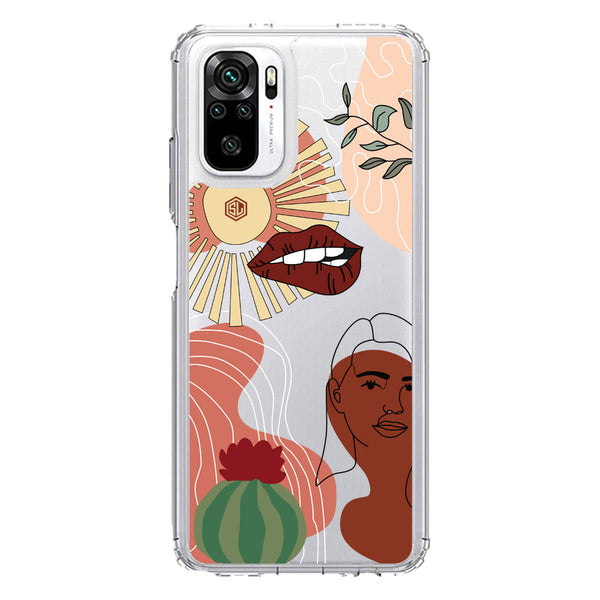 Aesthetic Modern Art Series - Design 5 - Soft Phone Case - Crystal Clear Case - Xiaomi Redmi Note 10 4G