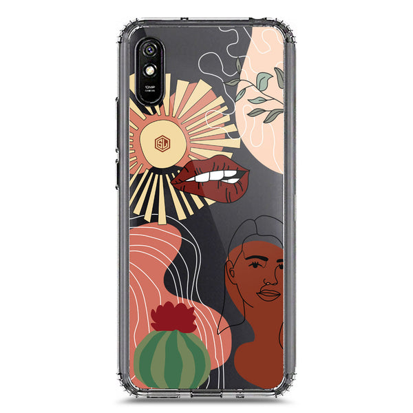 Aesthetic Modern Art Series - Design 5 - Soft Phone Case - Crystal Clear Case - Xiaomi Redmi 9A