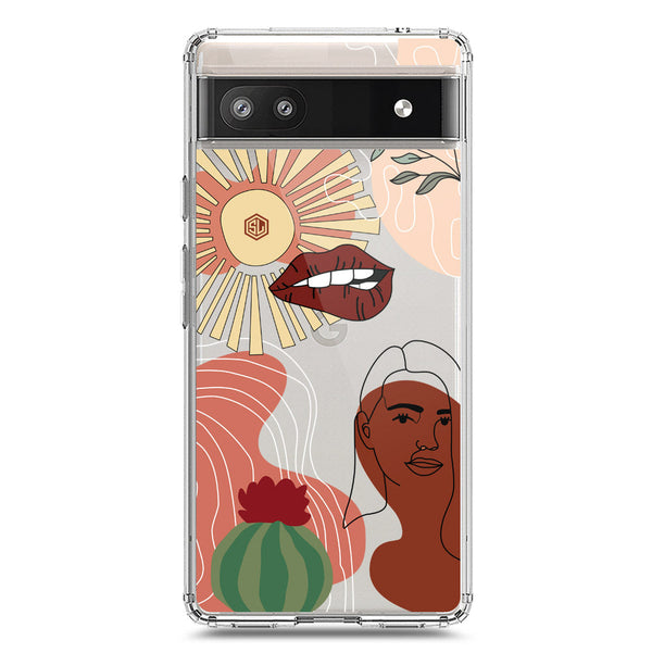 Aesthetic Modern Art Series - Design 5 - Soft Phone Case - Crystal Clear Case - Google Pixel 6a