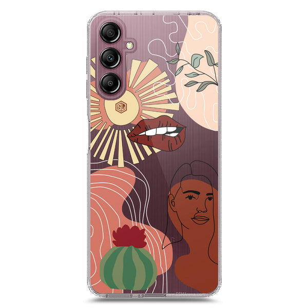 Aesthetic Modern Art Series - Design 5 - Soft Phone Case - Crystal Clear Case - Samsung Galaxy A14