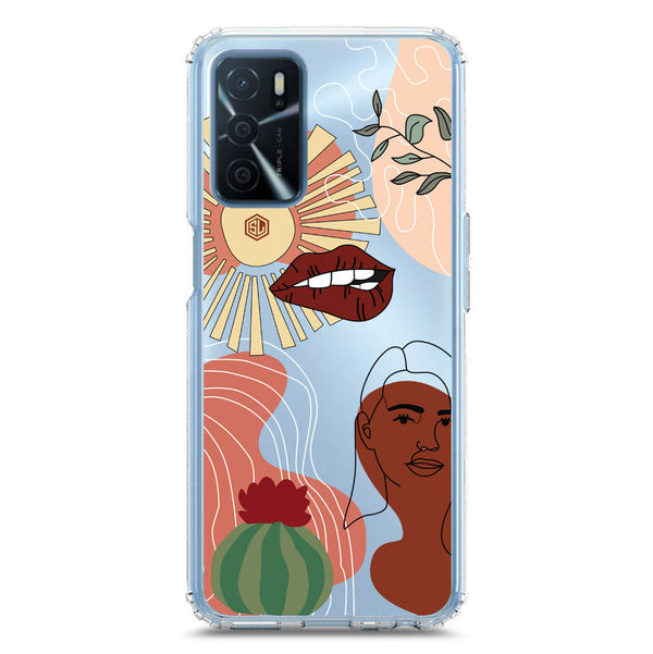 Aesthetic Modern Art Series - Design 5 - Soft Phone Case - Crystal Clear Case - Oppo A54s