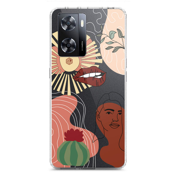 Aesthetic Modern Art Series - Design 5 - Soft Phone Case - Crystal Clear Case - Oppo A57 5G