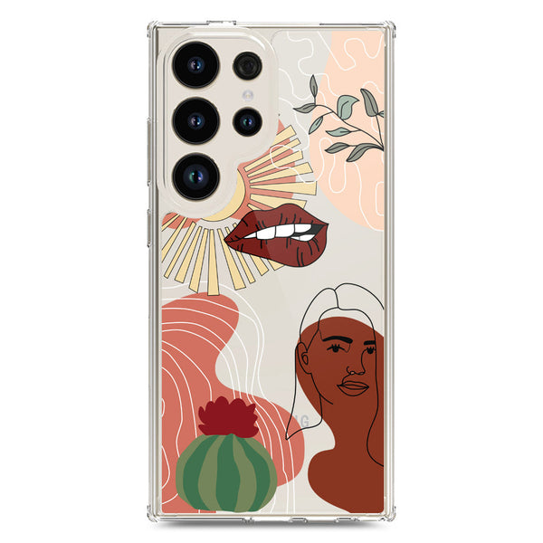 Aesthetic Modern Art Series - Design 5 - Soft Phone Case - Crystal Clear Case - Samsung Galaxy S24 Ultra