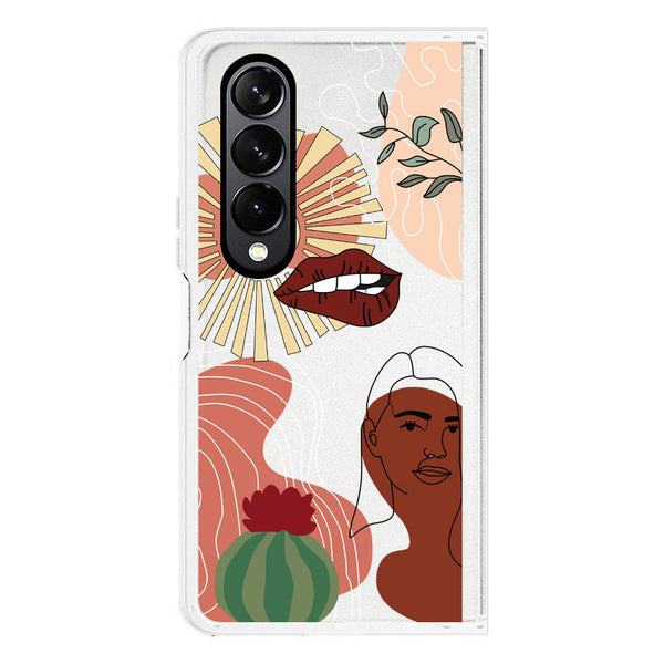 Aesthetic Modern Art Series - Design 5 - Soft Phone Case - Crystal Clear Case - Samsung Galaxy Z Fold 4 5G