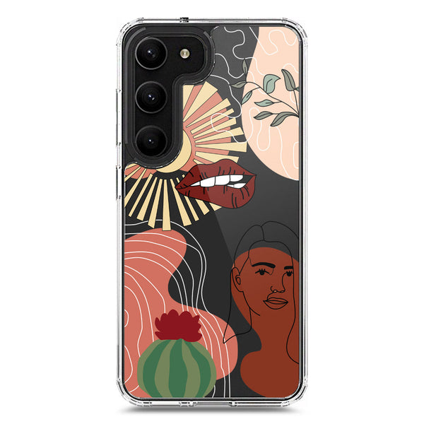 Aesthetic Modern Art Series - Design 5 - Soft Phone Case - Crystal Clear Case - Samsung Galaxy S23 Plus 5G