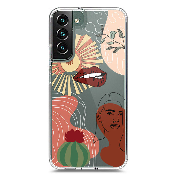 Aesthetic Modern Art Series - Design 5 - Soft Phone Case - Crystal Clear Case - Samsung Galaxy S22 Plus 5G