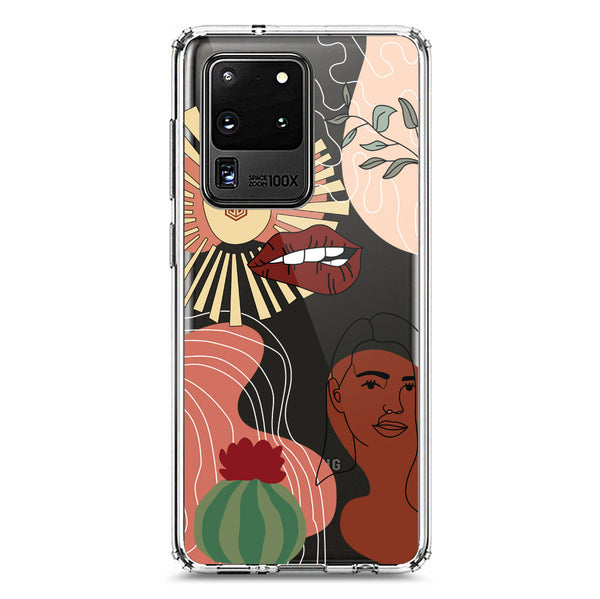 Aesthetic Modern Art Series - Design 5 - Soft Phone Case - Crystal Clear Case - Samsung Galaxy S20 Ultra