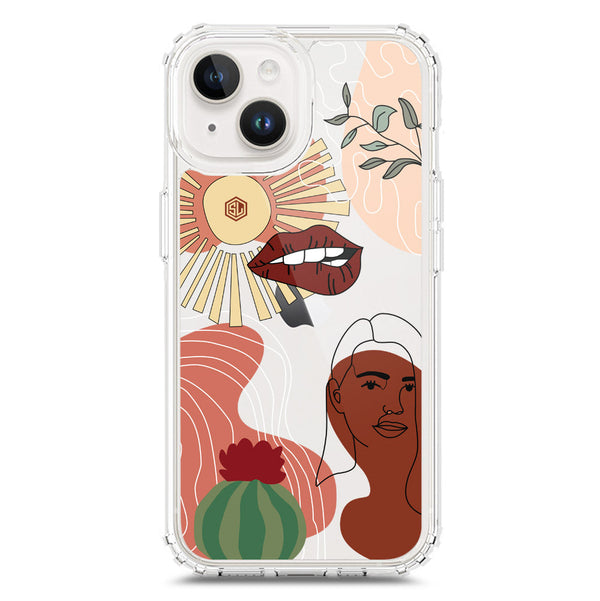 Aesthetic Modern Art Series - Design 5 - Soft Phone Case - Crystal Clear Case - iPhone 15 Plus