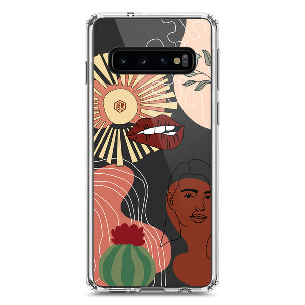 Aesthetic Modern Art Series - Design 5 - Soft Phone Case - Crystal Clear Case - Samsung Galaxy S10