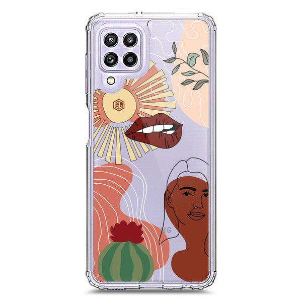 Aesthetic Modern Art Series - Design 5 - Soft Phone Case - Crystal Clear Case - Samsung Galaxy M22