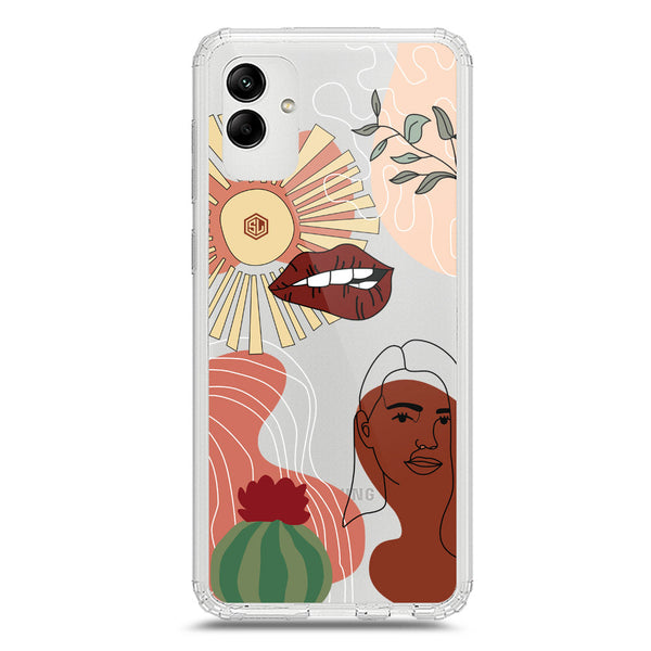 Aesthetic Modern Art Series - Design 5 - Soft Phone Case - Crystal Clear Case - Samsung Galaxy M13 5G