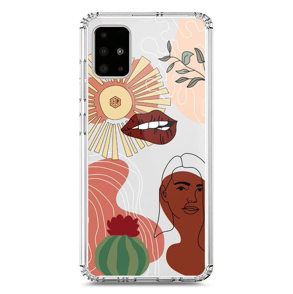 Aesthetic Modern Art Series - Design 5 - Soft Phone Case - Crystal Clear Case - Samsung Galaxy A71