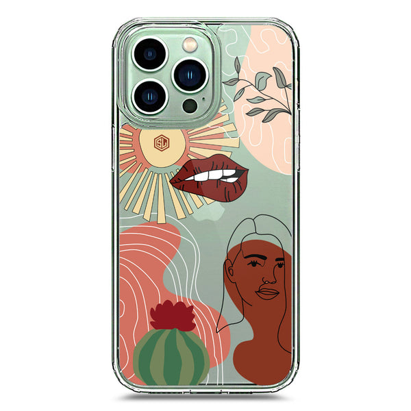 Aesthetic Modern Art Series - Design 5 - Soft Phone Case - Crystal Clear Case - iPhone 14 Pro Max
