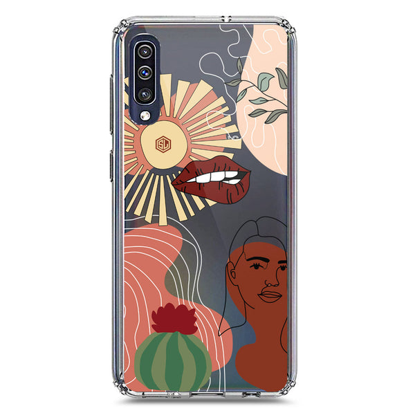 Aesthetic Modern Art Series - Design 5 - Soft Phone Case - Crystal Clear Case - Samsung Galaxy A50s
