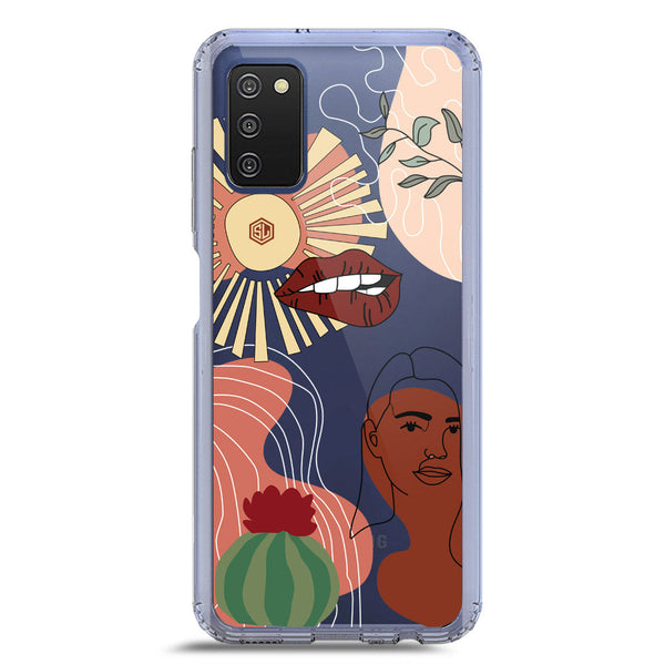 Aesthetic Modern Art Series - Design 5 - Soft Phone Case - Crystal Clear Case - Samsung Galaxy A02s