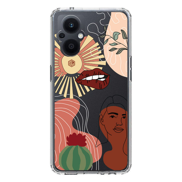 Aesthetic Modern Art Series - Design 5 - Soft Phone Case - Crystal Clear Case - Oppo Reno 7 Lite