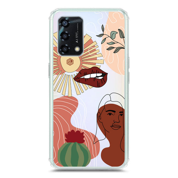 Aesthetic Modern Art Series - Design 5 - Soft Phone Case - Crystal Clear Case - Oppo Reno 6 Lite