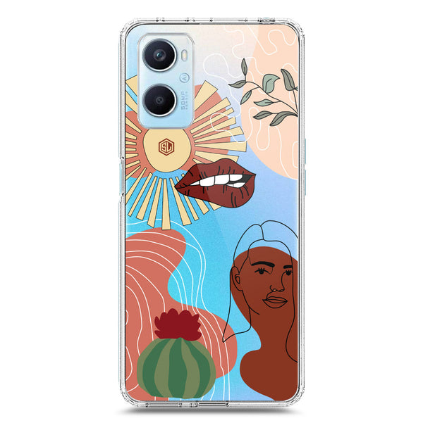 Aesthetic Modern Art Series - Design 5 - Soft Phone Case - Crystal Clear Case - Oppo A96 4G