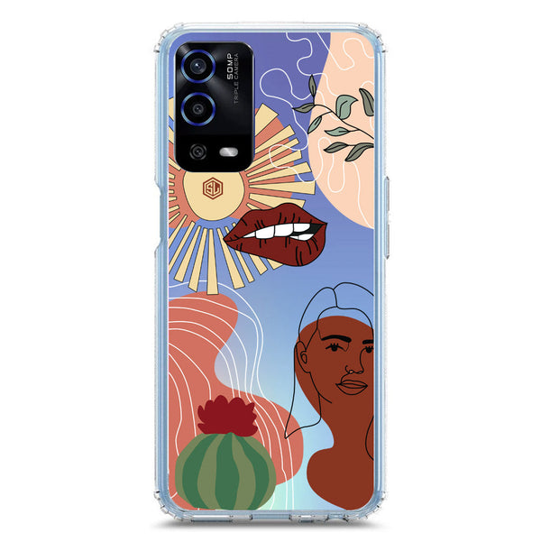 Aesthetic Modern Art Series - Design 5 - Soft Phone Case - Crystal Clear Case - Oppo A55 5G