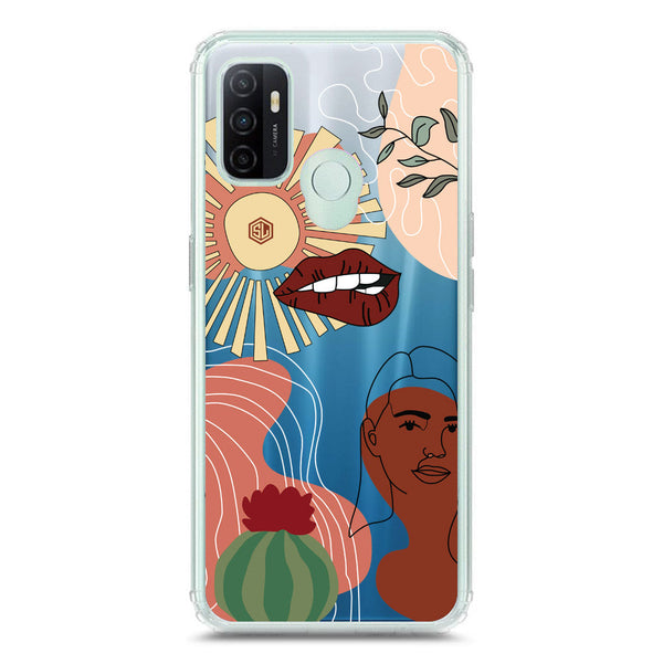 Aesthetic Modern Art Series - Design 5 - Soft Phone Case - Crystal Clear Case - Oppo A53