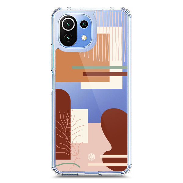 Aesthetic Modern Art Series - Design 6 - Soft Phone Case - Crystal Clear Case - Xiaomi Mi 11 Lite