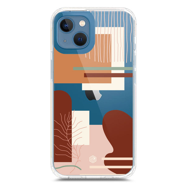 Aesthetic Modern Art Series - Design 6 - Soft Phone Case - Crystal Clear Case - iPhone 13 Mini