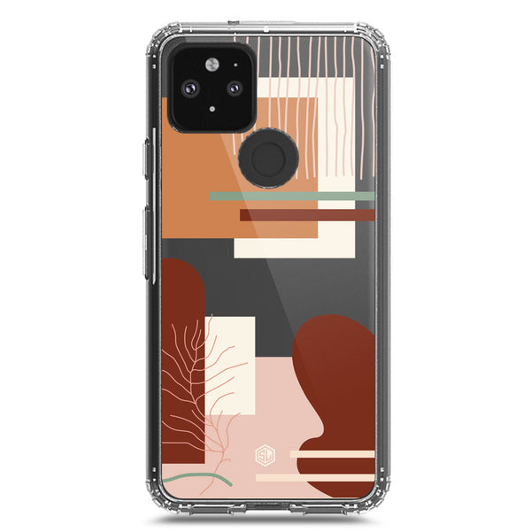 Aesthetic Modern Art Series - Design 6 - Soft Phone Case - Crystal Clear Case - Google Pixel 5 XL