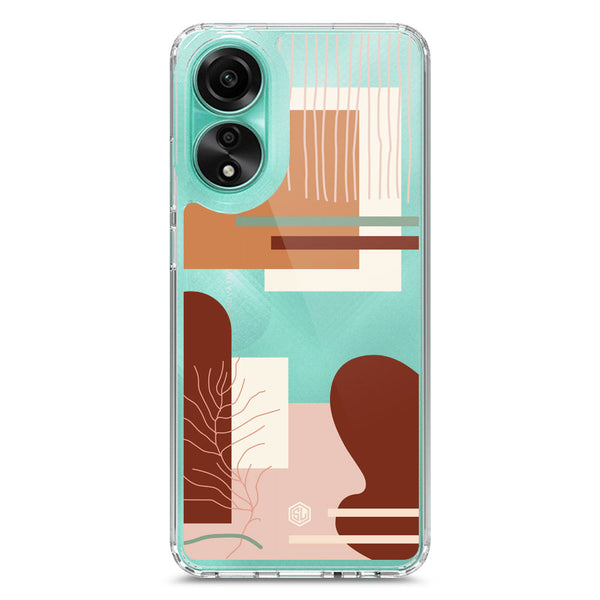 Aesthetic Modern Art Series - Design 6 - Soft Phone Case - Crystal Clear Case - Oppo A78 4G