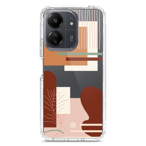 Aesthetic Modern Art Series - Design 6 - Soft Phone Case - Crystal Clear Case - Xiaomi Redmi 13C