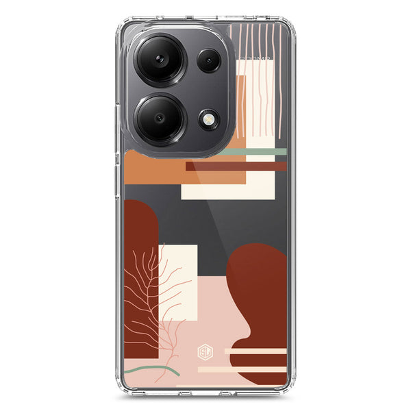 Aesthetic Modern Art Series - Design 6 - Soft Phone Case - Crystal Clear Case - Xiaomi Redmi Note 13 Pro 4G