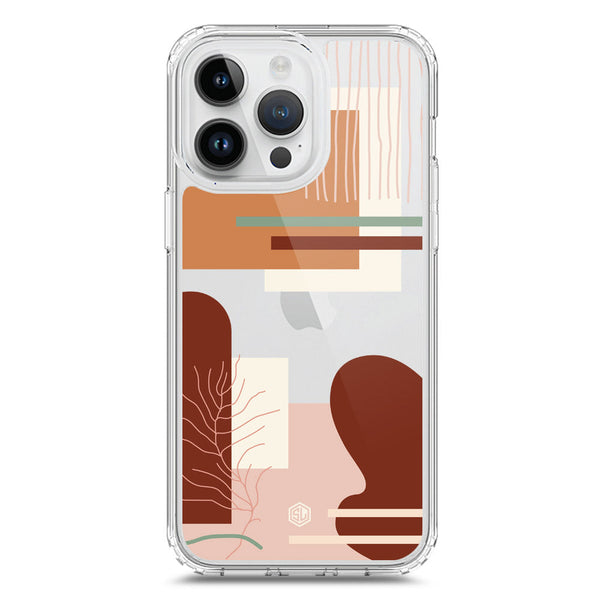 Aesthetic Modern Art Series - Design 6 - Soft Phone Case - Crystal Clear Case - iPhone 15 Pro
