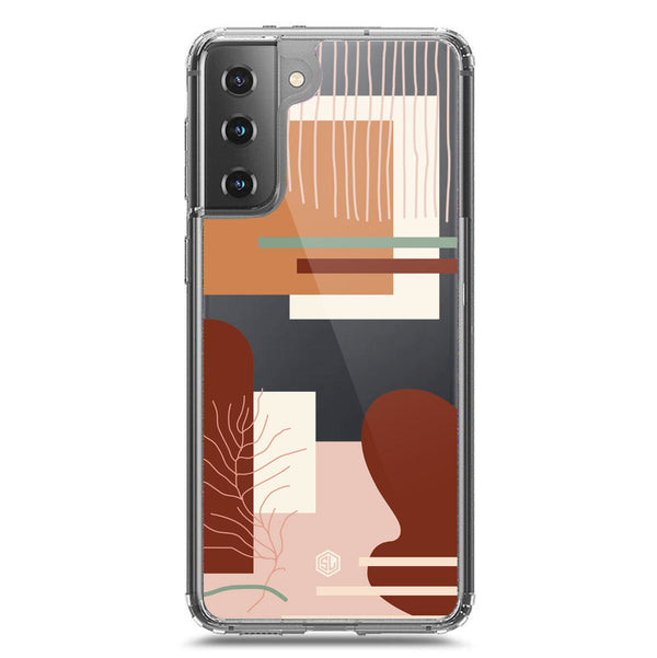 Aesthetic Modern Art Series - Design 6 - Soft Phone Case - Crystal Clear Case - Samsung Galaxy S21 5G