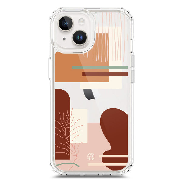 Aesthetic Modern Art Series - Design 6 - Soft Phone Case - Crystal Clear Case - iPhone 15 Plus